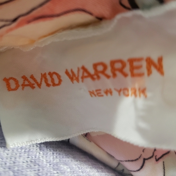 Vintage 80s Floral David Warren Dress